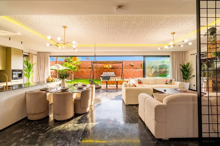 Villa avec piscine, jacuzzi, sauna et hammam gérée par StayWell, quartier Route de l'Ourika à Marrakech